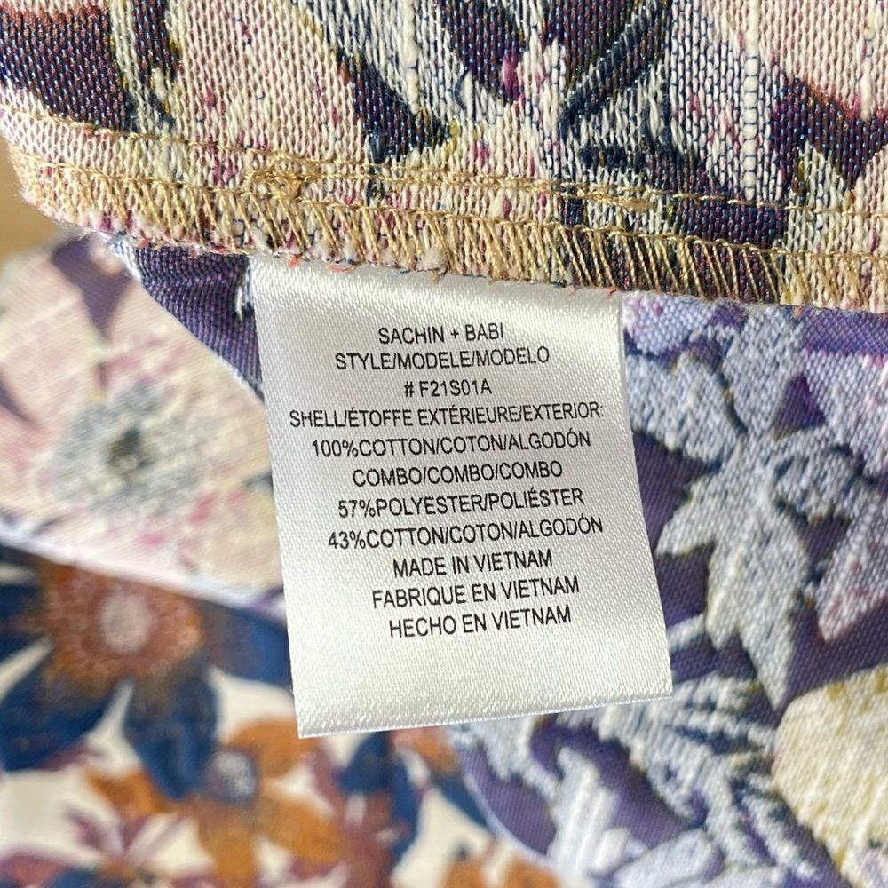 NEW Sachin + Babi Tan and Floral Jacquard Maxi Skirt Size 12 - Picture 10 of 14